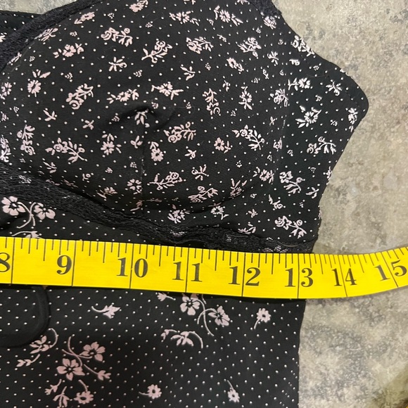 Vintage Bali Black Floral Printed Slip Dress - Picture 5 of 14